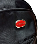 Mochila Flb Portanotebook Pin Rojo 18 2988 Negra Imperm.